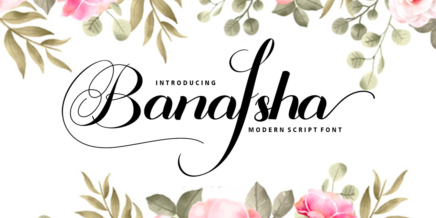 Banafsha Script Font